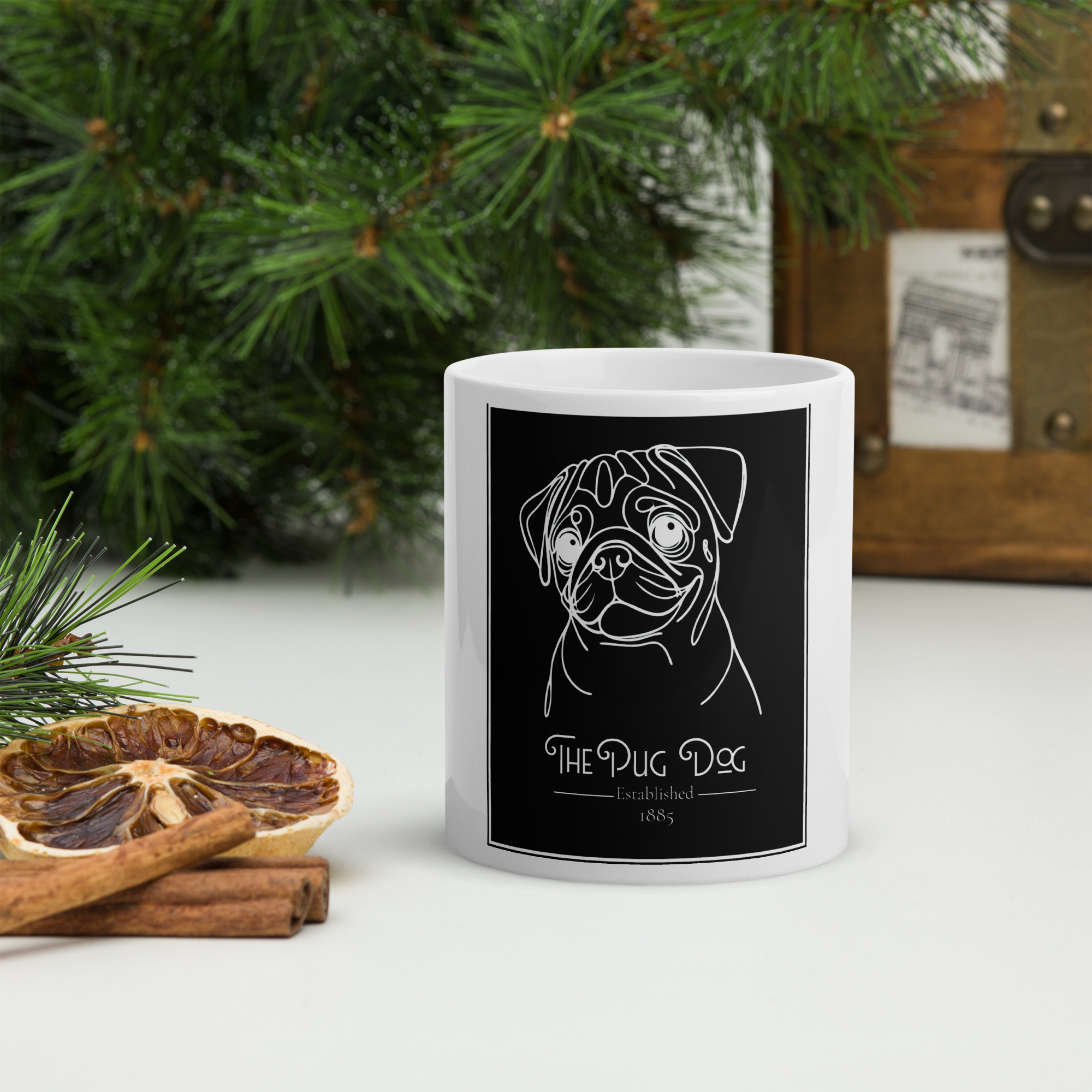 The Pug Dog Heritage Glossy Mug